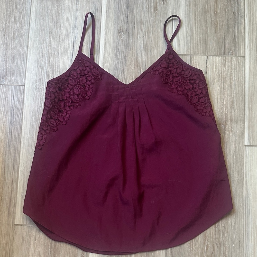 Talula Deep Red Lace Camisole